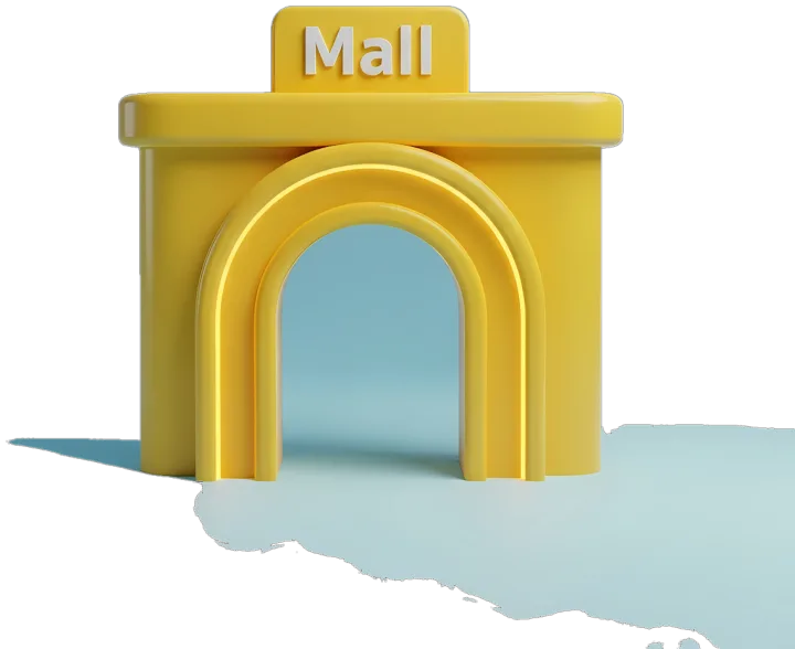 A small illustrated storefront